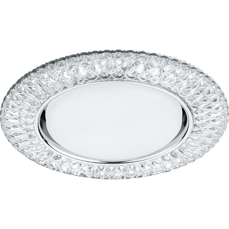 Светильник встраиваемый с белой LED подсветкой CD4043 потолочный GX53 без лампы, прозрачный, хром | 41305 | Feron — миниатюра 1