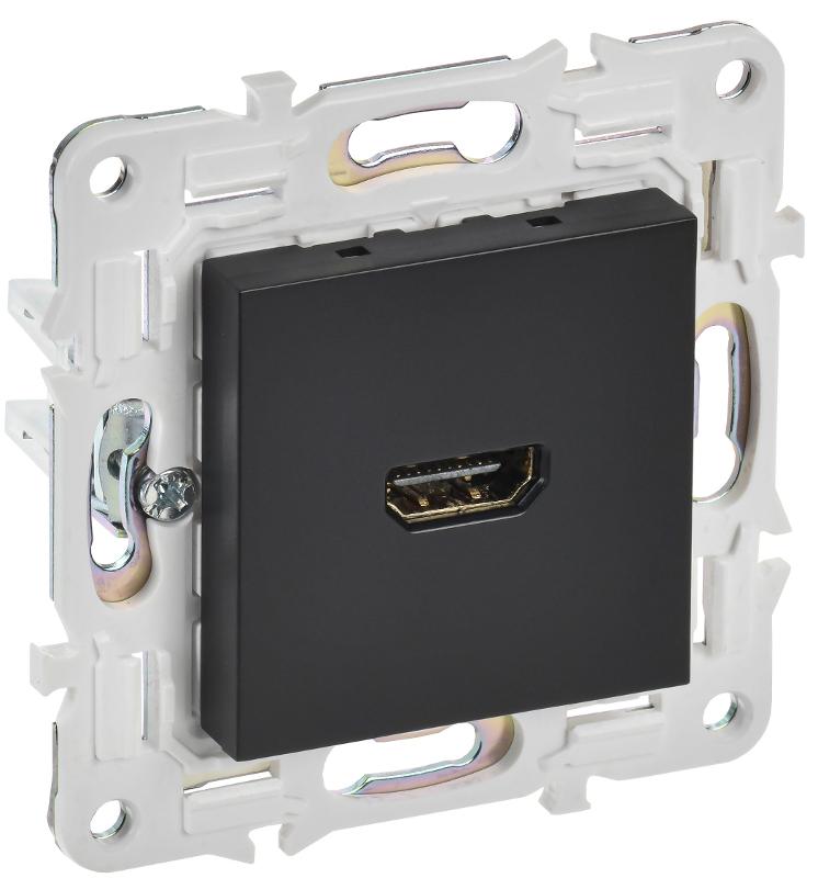 SKANDY Розетка HDMI SK-H01Bl черный | SK-H10-K02 | IEK — миниатюра 1