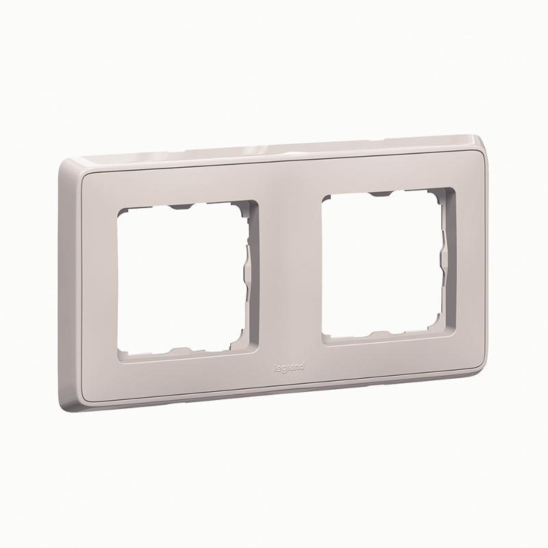 Cariva Diy Рамка 2 Поста Песок | 695975 | Legrand — Legrand