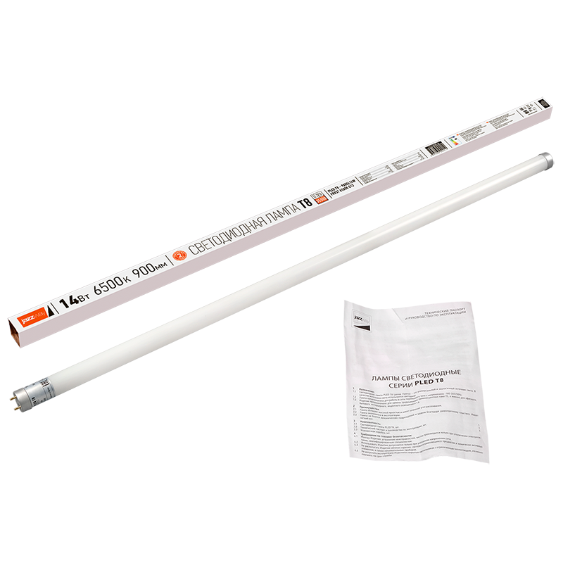 Лампа светодиодная трубчатая PLED T8 - 900GL 14w FROST 6500K 230V/50Hz (стекло) | .5022010 | Jazzway — миниатюра 6
