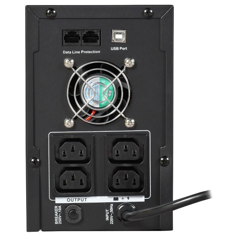 ITK ELECTRA ET ИБП 2кВА/1,2кВт с АКБ 2х9AH USB | EET-2000VA-1-002 | ITK — миниатюра 4