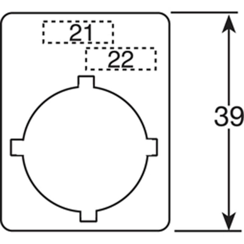 Шильдик алюмин для перекл Hand O Auto | SK615550-80 | ABB — ABB