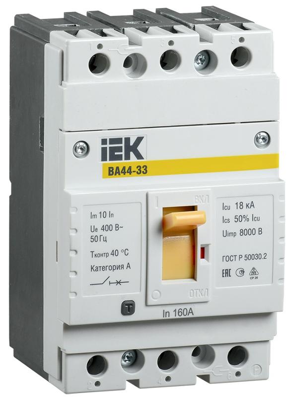Авт. выкл. ВА44 33 3Р 125А 15кА | SVA4410-3-0125 | IEK — миниатюра 2