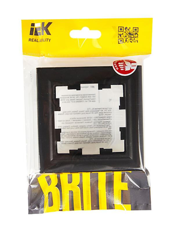 BRITE Рамка 1-ая IP44 РУ-1-БрЧ-44 черный | BR-M12-44-K02 | IEK — миниатюра 5