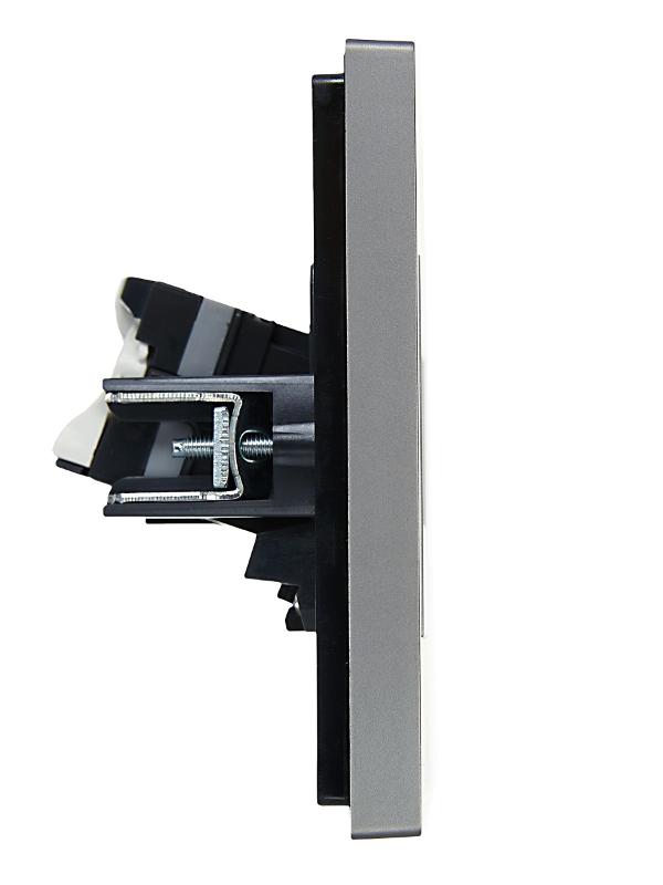FORTE&PIANO Розетка комп. 2-ая RJ45 кат.5E FP533 сталь | FP-K20-1-K46 | IEK — миниатюра 4