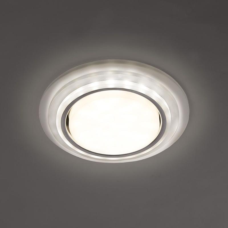 Светильник встраиваемый с белой LED подсветкой CD5023 потолочный GX53 без лампы, прозрачный | 40522 | Feron — миниатюра 4