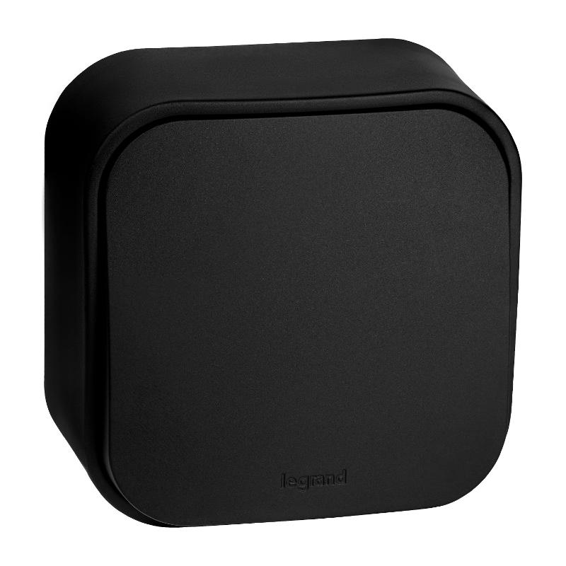 Quteo Чёрный Переключатель 1-клавишный 10A винтовые зажимы  | 782477 | Legrand — Legrand