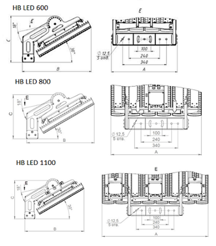 Светильник светодиодный HB LED 600 D15 5700K G2 | 1224006700 | Световые Технологии — миниатюра 2