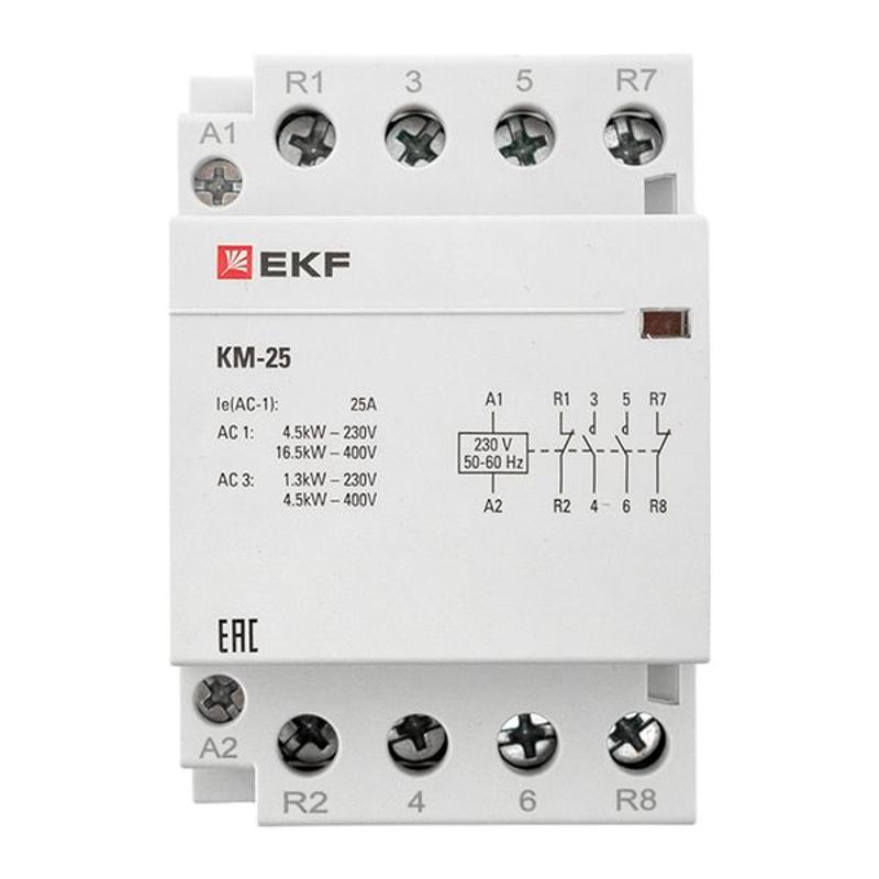 Контактор модульный КМ 25А 2NО+2NC (3 мод.) PROxima| km-3-25-22 | EKF — миниатюра 7