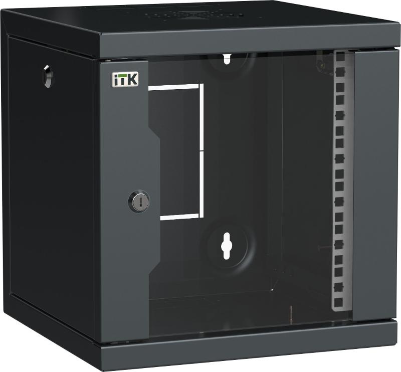 ITK LINEA WS Шкаф 10" 6U 320х310мм дверь стекл. черн. | LWS5-06U33-GF | ITK — ITK