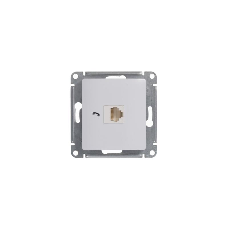 Glossa Белый Розетка телефонная RJ11 | GSL000181T | SE — миниатюра 6