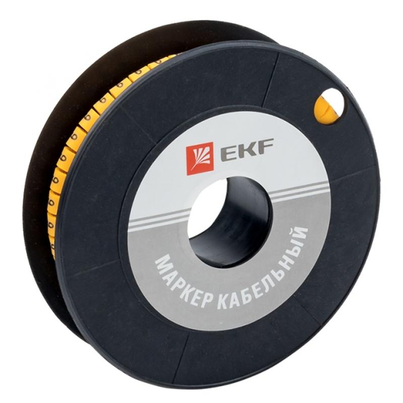 Маркер-кабельный 6,0кв.мм "9" (500шт.) (ЕС-3) EKF PROxima | plc-KM-6-9 | EKF — EKF