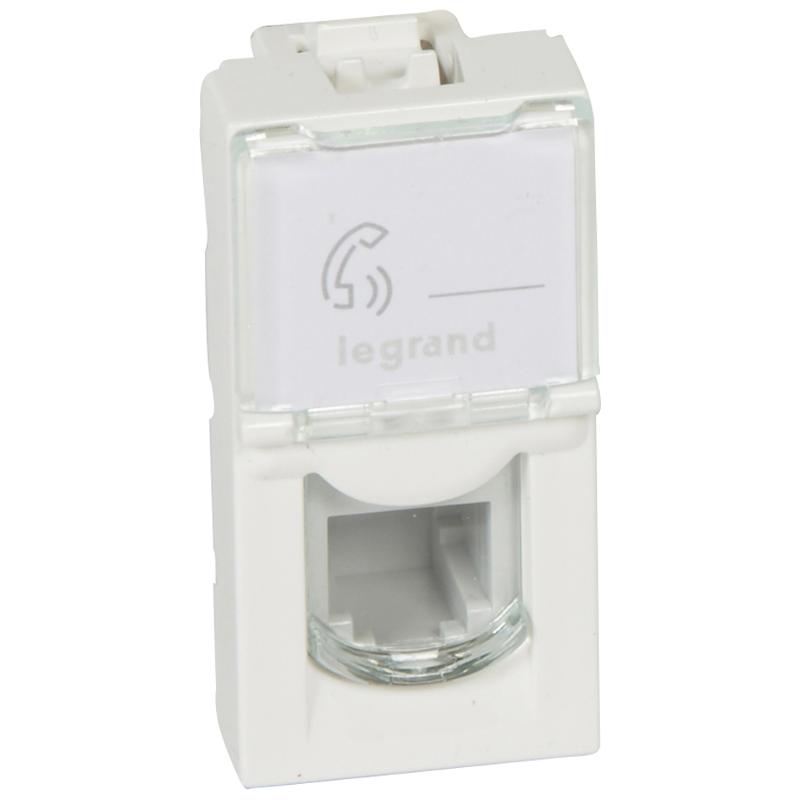 Розетка Mosaic 1М RJ11 4конт. | 078730 | Legrand — Legrand