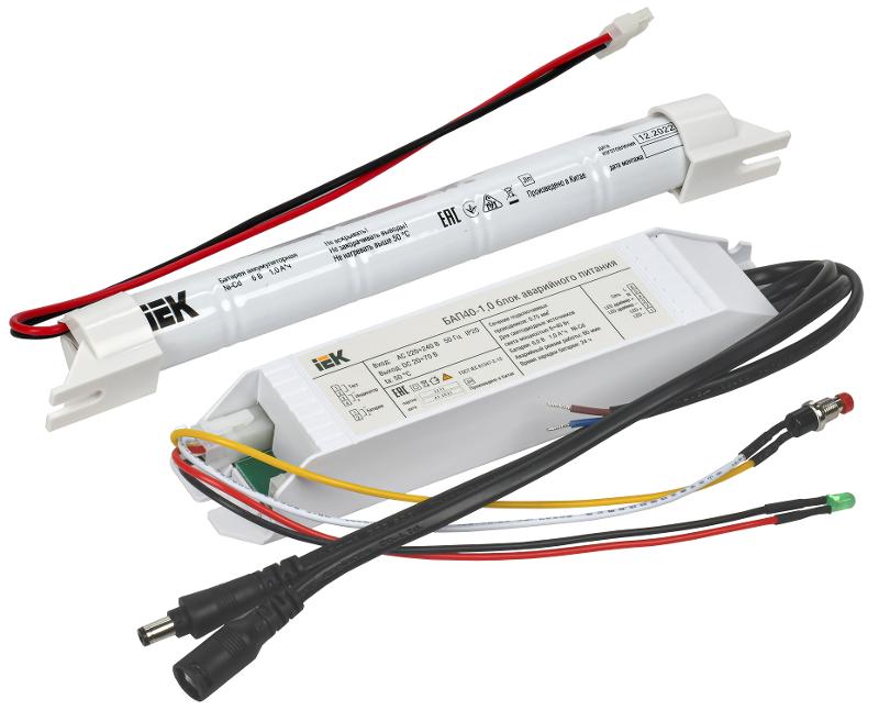 Блок аварийного питания для LED БАП40-1,0 1ч IP20 | LLVPOD-EPK-40-1H | IEK — IEK (ИЭК)