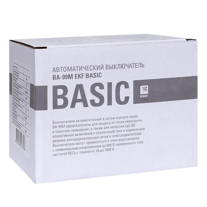 Выключатель автоматический ВА-99М 250/225А 3P 20кА EKF Basic | mccb99-250-225mI | EKF — миниатюра 5