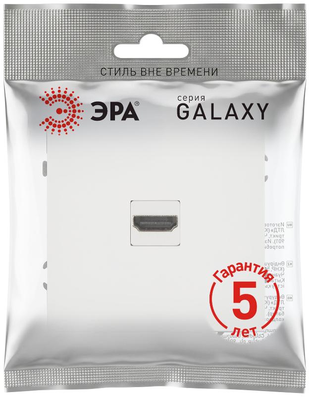 Розетка Galaxy 15-3114-08 HDMI IP20 белый матовый | Б0070801 | ЭРА — миниатюра 2