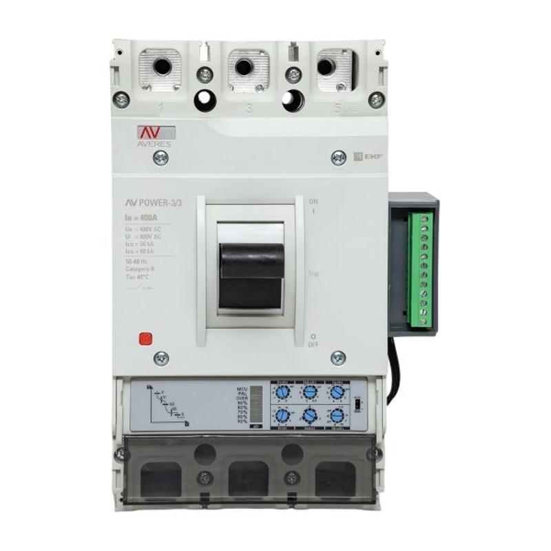 Выключатель автоматический AV POWER-3/3 400А 50kA ETU2.2 | mccb-33-400-2.2-av | EKF — миниатюра 18