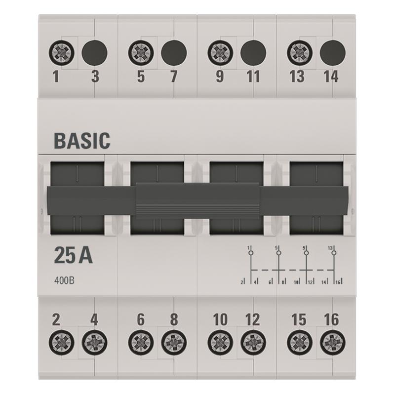 Переключатель трехпозиционный 4P 25А EKF Basic | tps-4-25 | EKF — миниатюра 4
