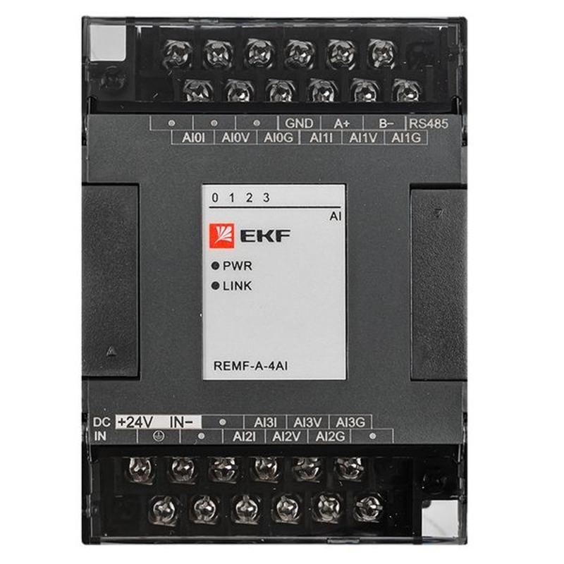 Модуль аналогового ввода REMF 4 PRO-Logic (с поверкой) | REMF-A-4AI-V | EKF — миниатюра 3
