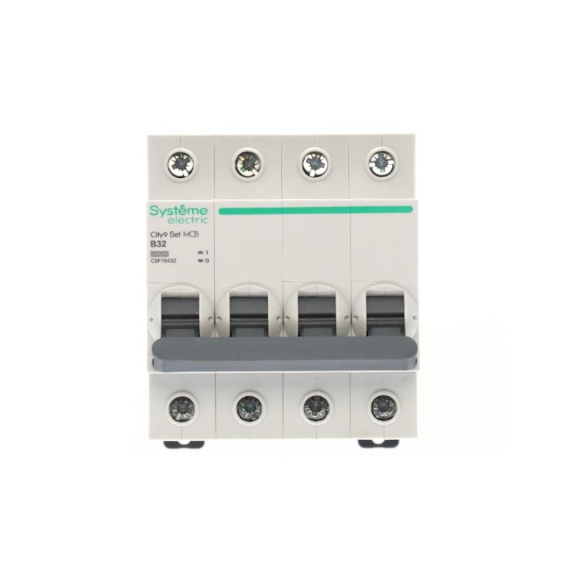 Выключатель автоматический четырёхполюсный 32A B 6kA City9 | C9F16432 |Systeme Electric — миниатюра 3