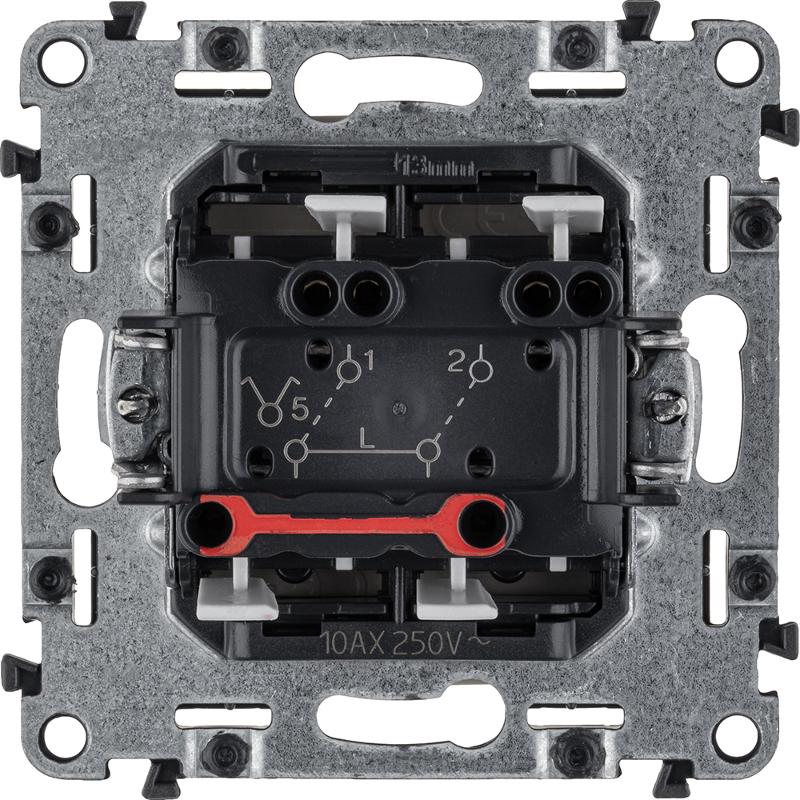 Valena LIFE DIY Сл.кость Выключатель 2-клавишный 10А 250В — миниатюра 2