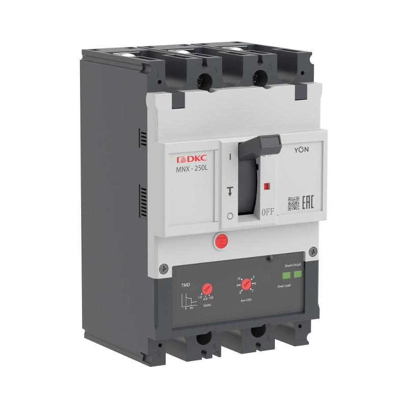 Авт. выкл. YON pro MNX250L 3P 200A 70kA при AC415V расц. TMD | MNX250L3PTMD0200 | DKC — миниатюра 1
