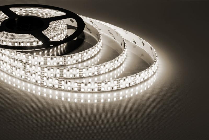 Лента светодиодная LS615/ 240SMD(2835)/м 19.2Вт/м 12V 5000*14*3.8мм 3000К, IP65 | 27734 | FERON — миниатюра 1