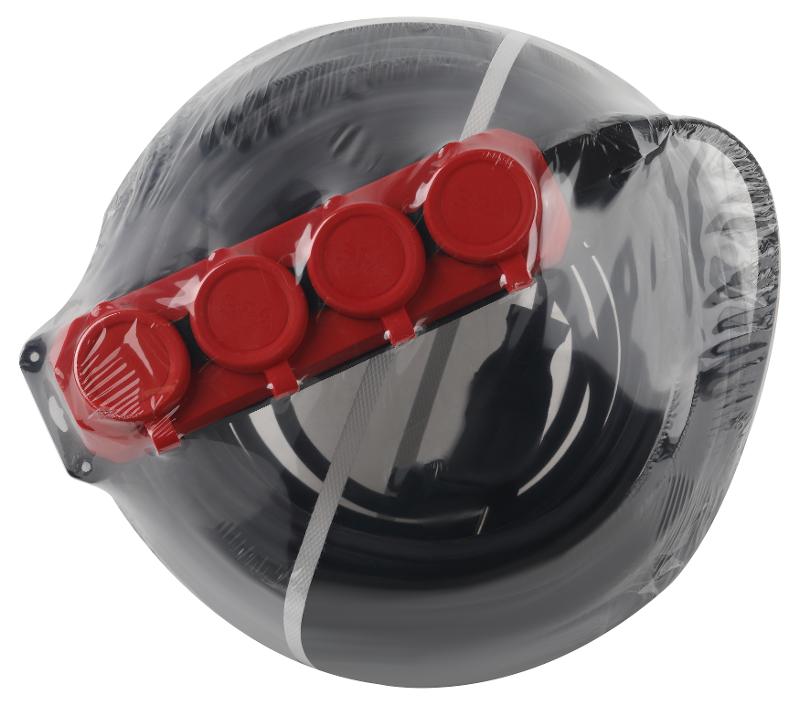 Удлинитель силовой UK-4e-3x1,5-50m-IP44(KG) с заземлением 4 розетки каучук 50м КГ 3х1,5мм2 IP44 | Б0057590 | ЭРА — миниатюра 2
