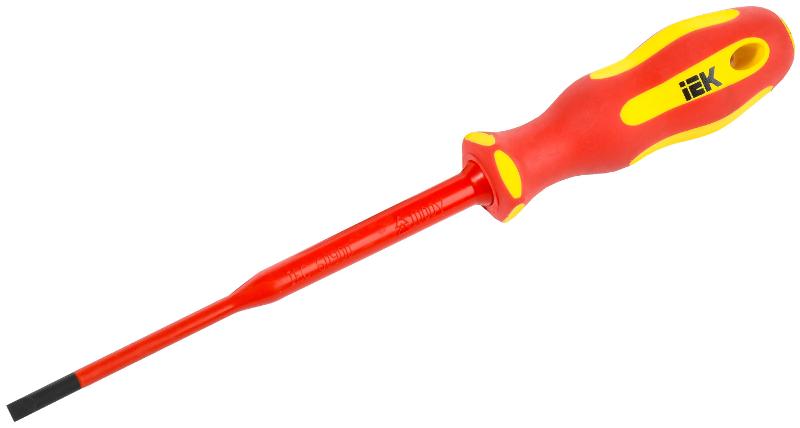  Отвертка диэлектрическая SLIM SL3,5х100 Т2 ARMA2L 5 | A2L5-SC31-T2-SL-35-100 | IEK — фото 1 | Sento