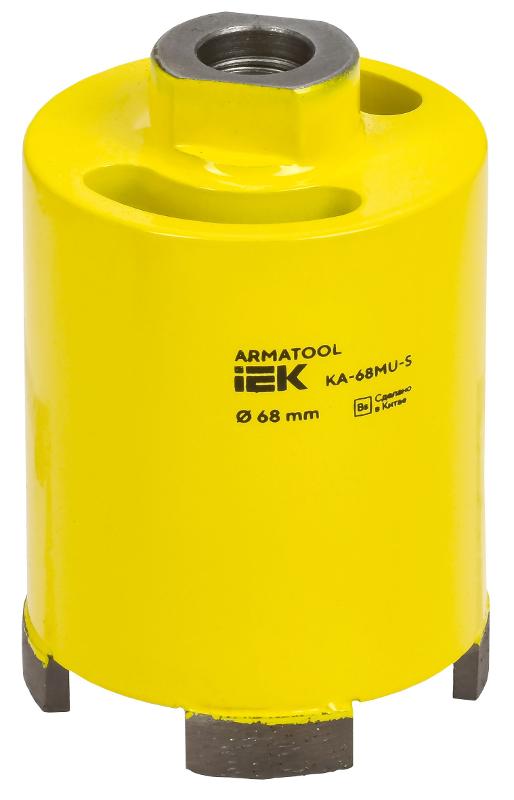ARMATOOL Коронка алмазная для дрели с микроуд. KA-68MU-S | TKA21-068-100-MU-S | IEK — IEK (ИЭК)