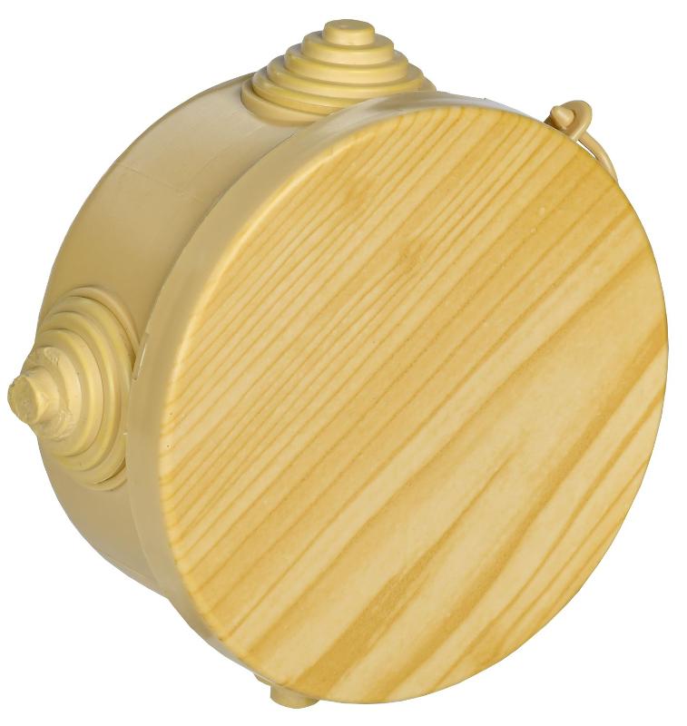 Коробка расп. КМ для о/п D=85х40мм IP54 4 вв. сосна | UKO21-085-040-000-K34-54 | IEK — миниатюра 1