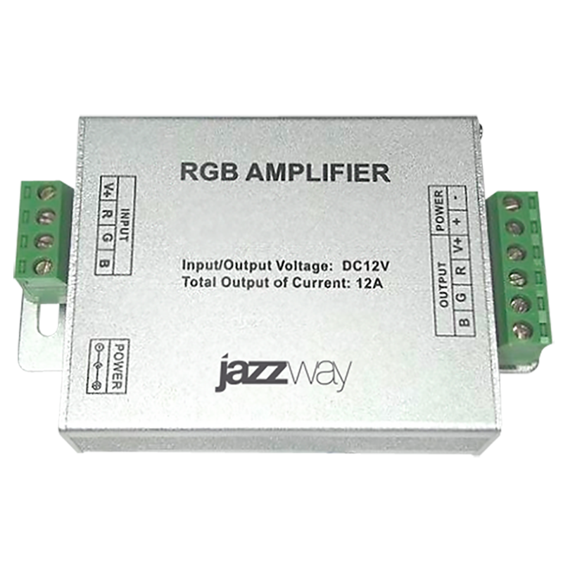 Усилитель для ленты светодиодной LED RGB 144Вт 12В 3x4А | 1002150 | Jazzway — Jazzway