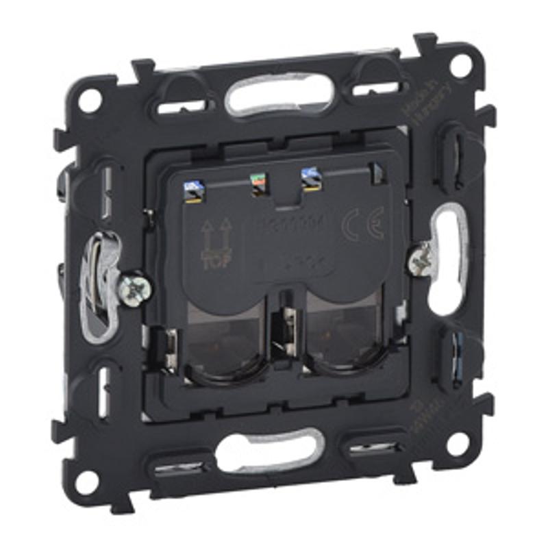 Valena Мех IN'MATIC Розетка 2-ая комп, RJ45, кат.6А UTP — миниатюра 2