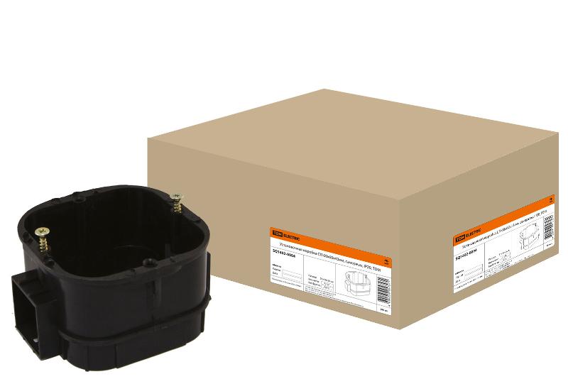 Коробка установочная 60х60х43 с саморезами | SQ1402-0004 | TDM — TDM ELECTRIC