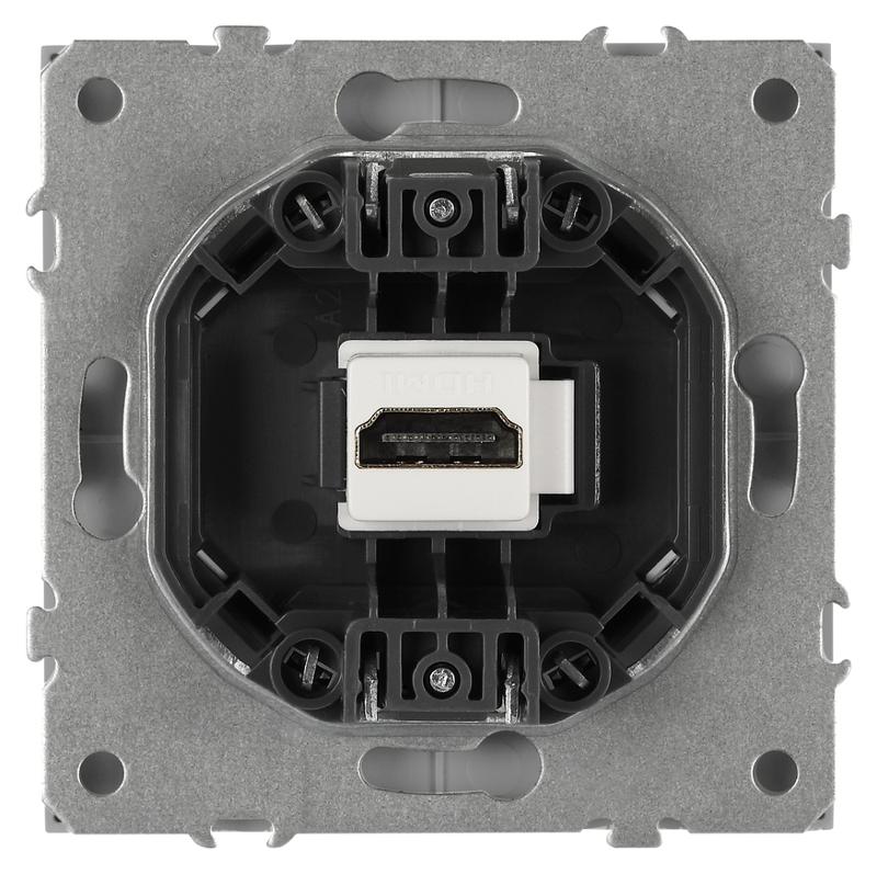 Розетка Galaxy 15-3114-03 HDMI IP20 алюминий | Б0070796 | ЭРА — миниатюра 5