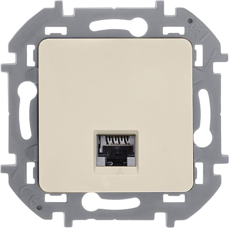 Розетка компьютерная RJ45 категория 6 UTP - Legrand Inspiria - слоновая кость — миниатюра 11