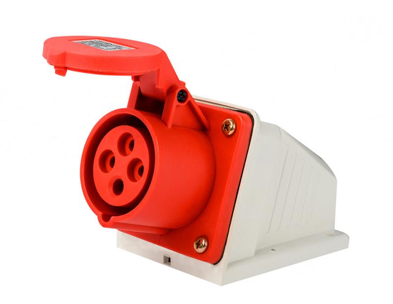 Розетка стац. 3Р+РЕ 32А 380В IP44 РС-103 | 26193DEK | DEKraft — DEKraft