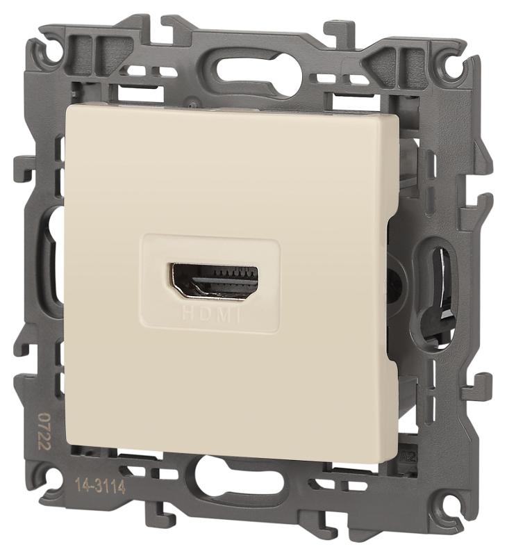 14-3114-02 Розетка HDMI, IP20, Эра Elegance, сл.кость | Б0034333 | ЭРА — миниатюра 5