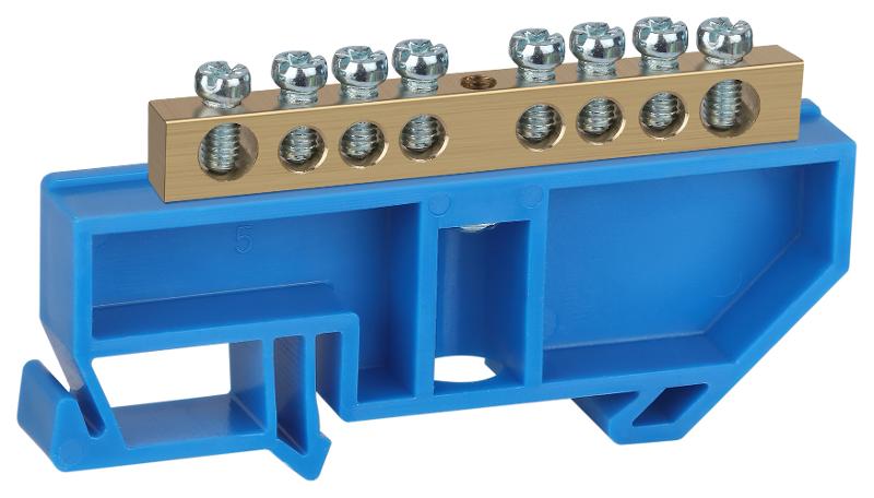 Шина N "ноль" на DIN-изол ШНИ-6х9-8-Д-синий (25/500/9000) NO-222-45| Б0033426 | ЭРА — ЭРА (Энергия света)