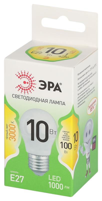 Лампа светодиодная  GREEN LINE LED P45-10W-830-E27 GL E27 10 Вт шар теплый свет | Б0066977 | ЭРА — миниатюра 5