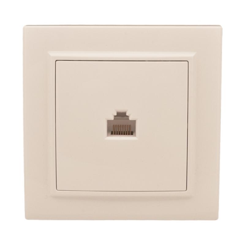 Розетка RJ-45 1-мест. СП бежевый Минск EKF|ERK01-035-20|EKF — EKF