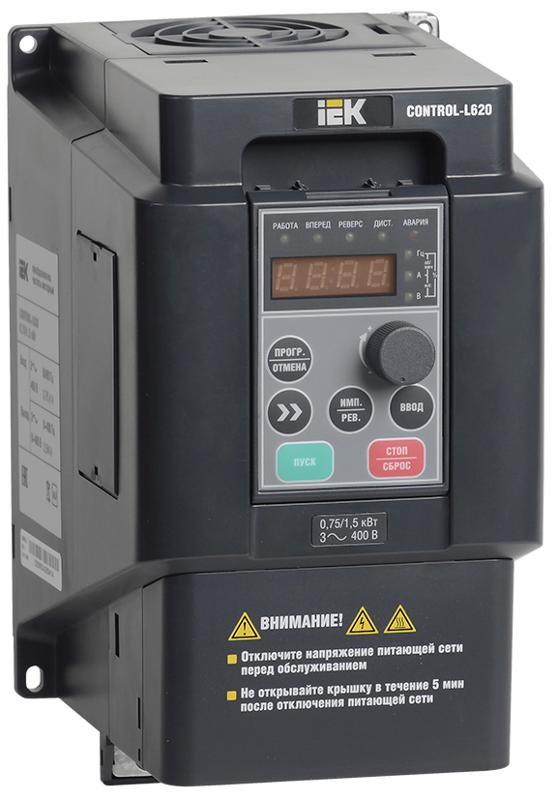 Преобразователь частоты CONTROL-L620 380В, 3Ф 0,75-1,5 kW  | CNT-L620D33V0075-015TE | IEK — IEK (ИЭК)