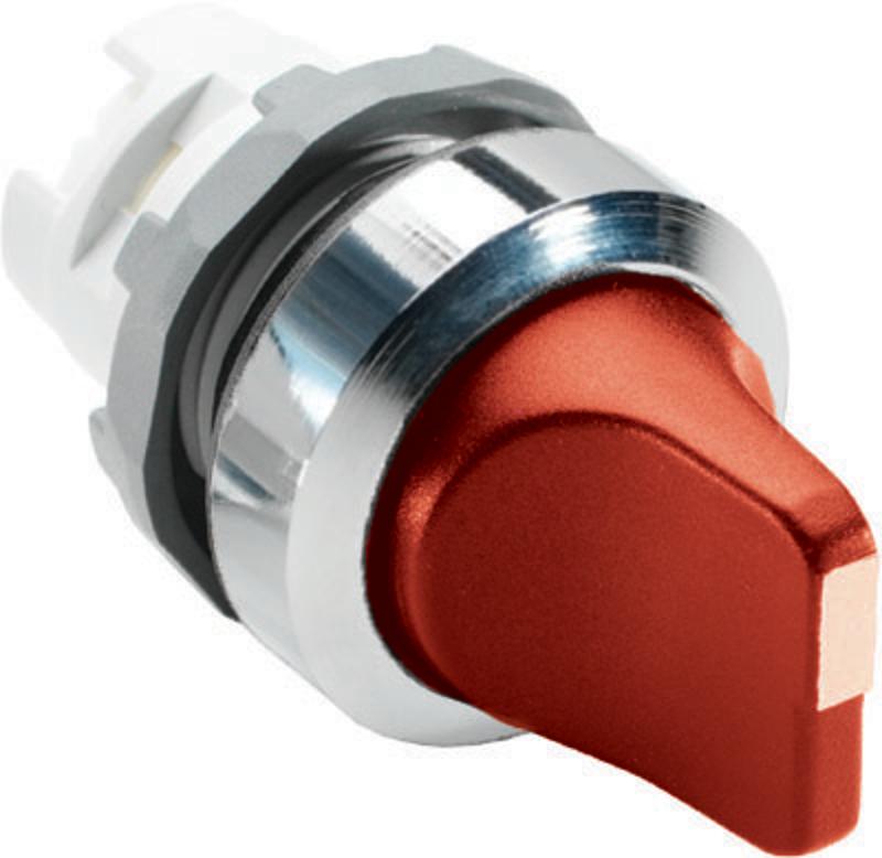 Переключатель M2SS3-20R (короткая ручка) красный 2-х позиционный без подсветки (только корпус) 45# с возвратом | 1SFA611202R2001 | ABB — ABB