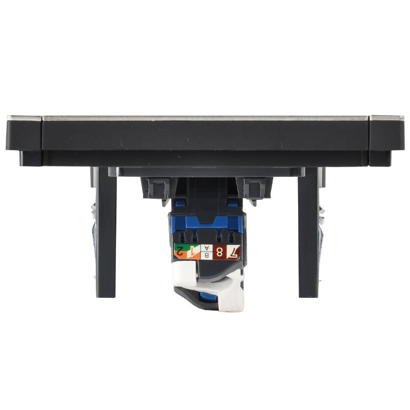 FORTE&PIANO Розетка комп. RJ45 кат.6 FP631M металл шампань  | FP-K10-2-M-K37 | IEK — миниатюра 5