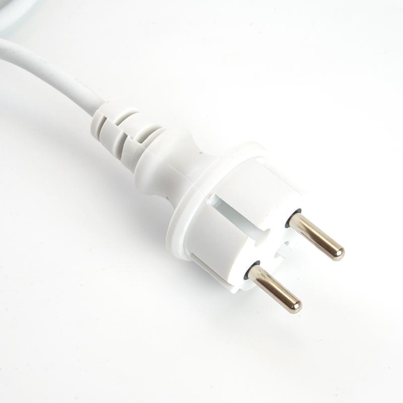 Сетевой шнур для гирлянд 3м, 2*0,5мм2, IP44, белый, DM403 | 48189 | FERON — миниатюра 2
