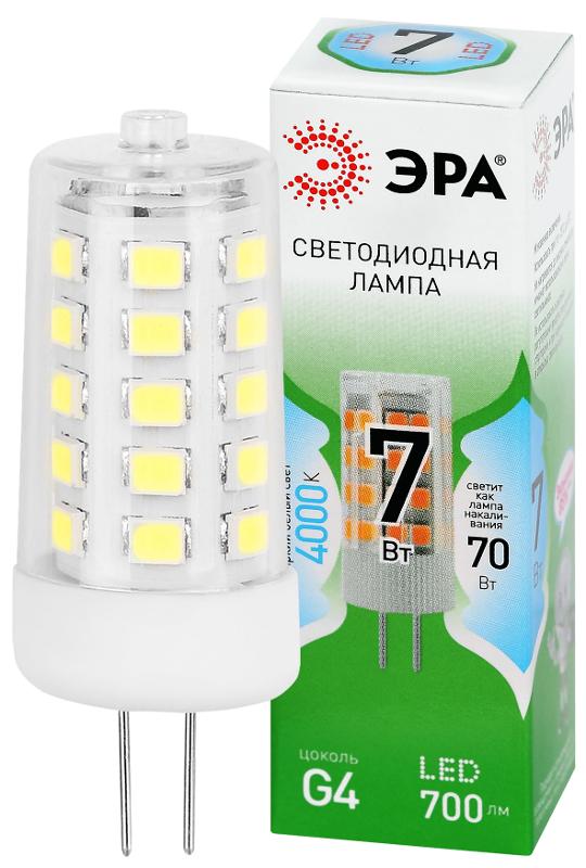 Лампа светодиодная  GREEN LINE LED G4-JC-7W-840-12V GL G4 7Вт капсула яркий белый свет | Б0067148 | ЭРА — ЭРА (Энергия света)