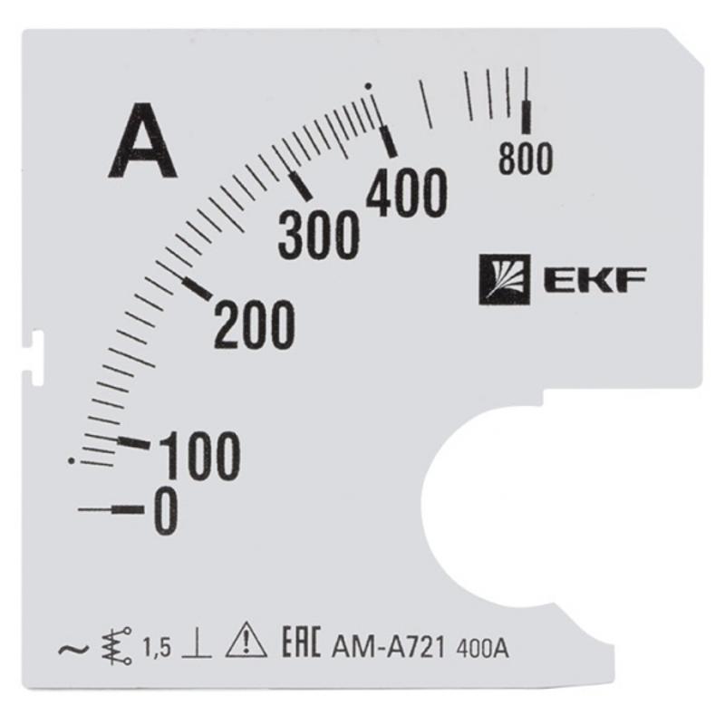 Шкала сменная для A721 400/5А-1,5 EKF PROxima | s-a721-400 | EKF — EKF