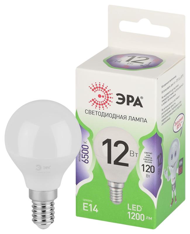 Лампа светодиодная GREEN LINE LED P45-12W-865-E14 GL E14 12 Вт шар холодный свет | Б0067071 | ЭРА — миниатюра 1