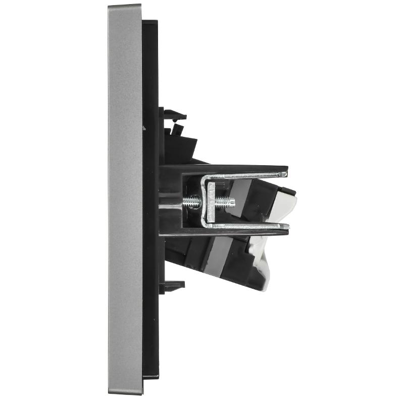FORTE&PIANO Розетка комп. RJ45 кат.5E FP532 сталь | FP-K10-1-K46 | IEK — миниатюра 8