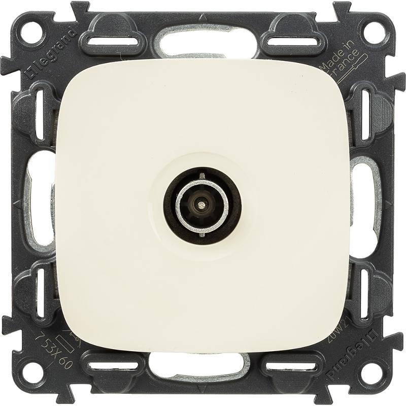 Valena ALLURE DIY Сл.кость Розетка TV оконечная, 10 дБ, 0-862 МГц — миниатюра 3